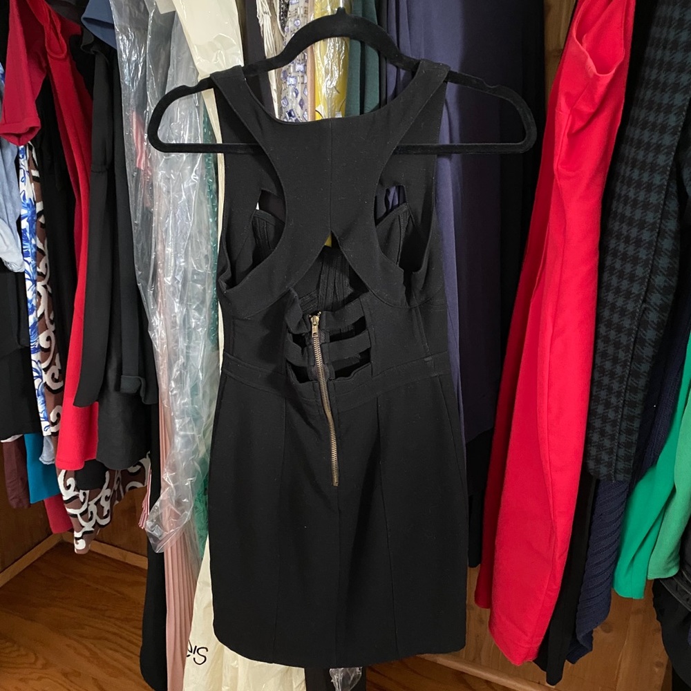 Sparkle & Fade Black Cutout Dress